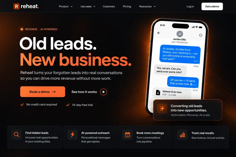 Reheat website design