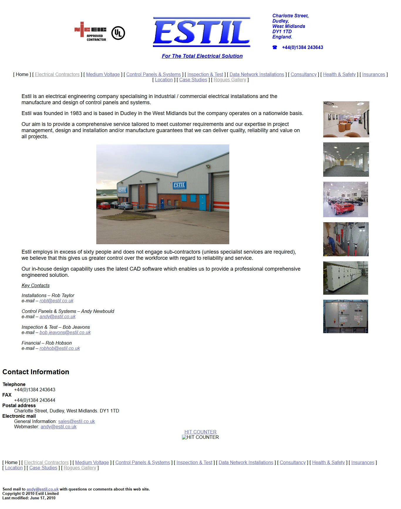 Original Estil website