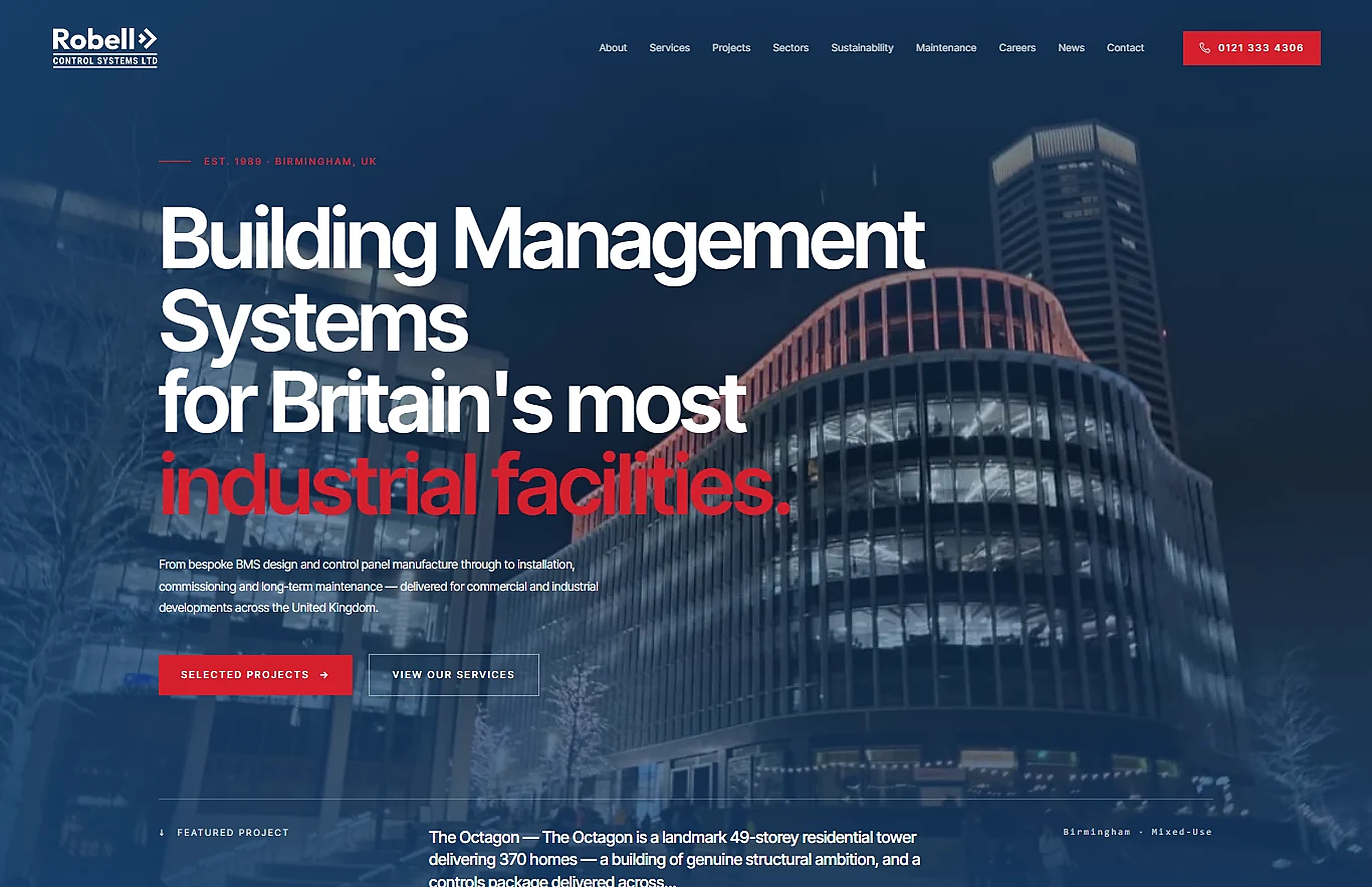 Robell Control Systems website detail
