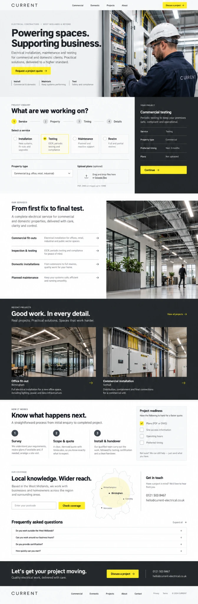 Current website preview