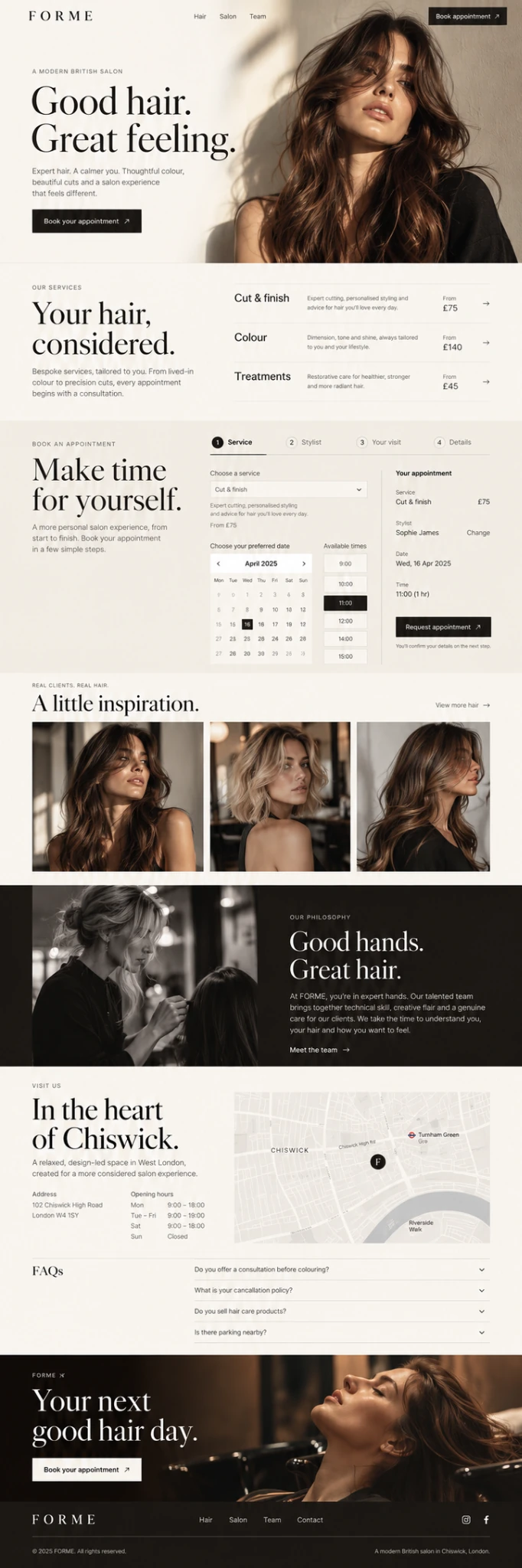 FORME website preview