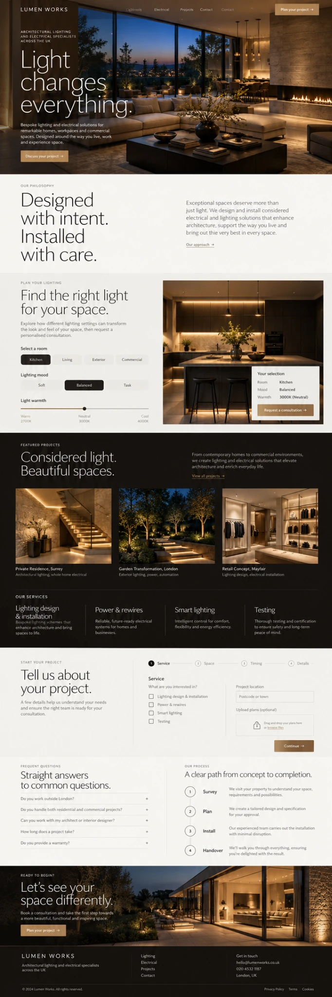 Lumen Works website preview
